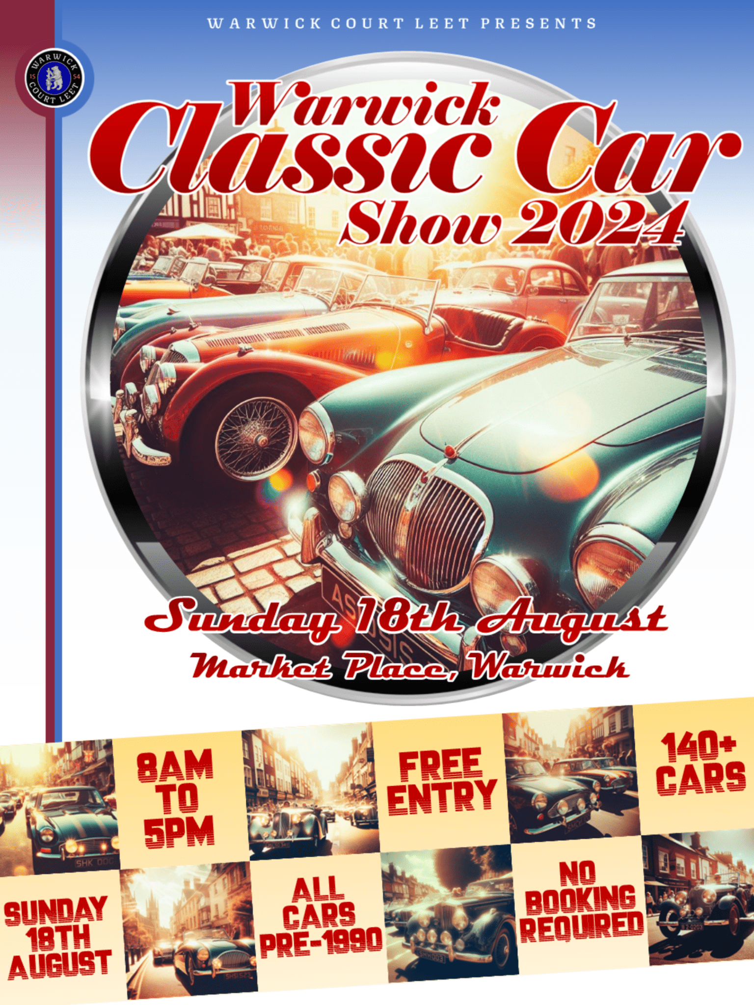 The Warwick Classic Car Show Warwick Court Leet